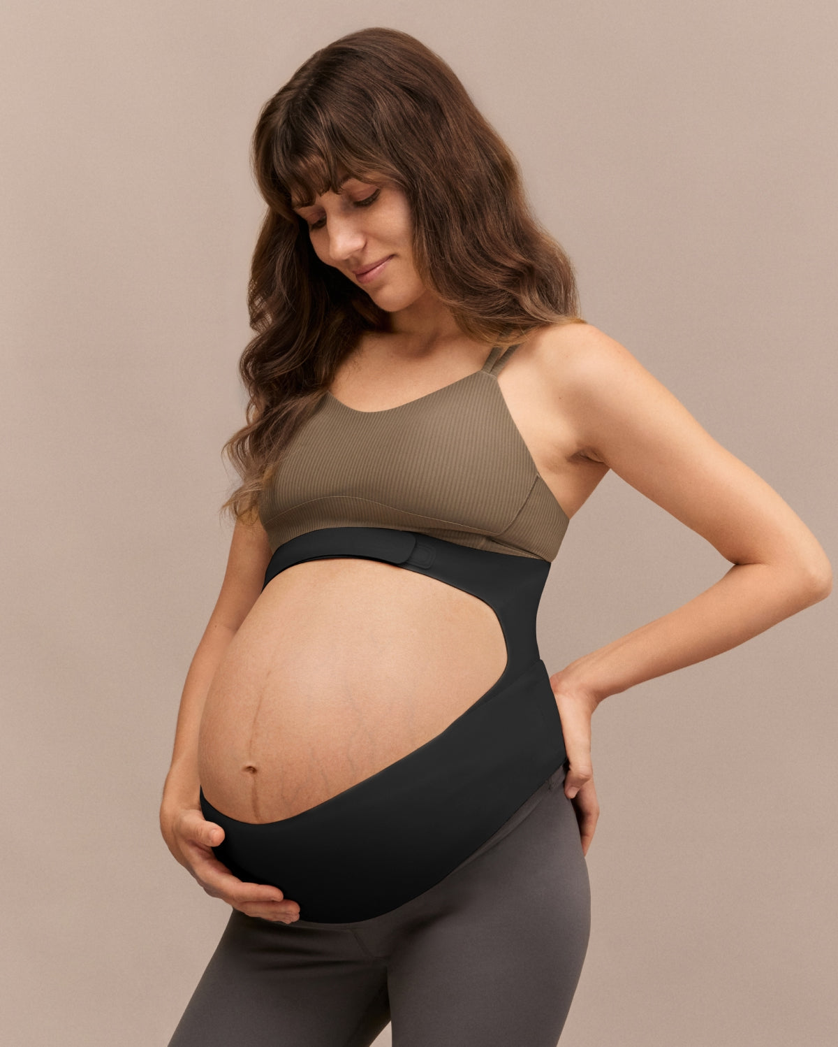 Schwangerschafts-Komfort-Bundle: Ergonest-Bauchband und ultraweicher nahtloser Still-BH YN21
