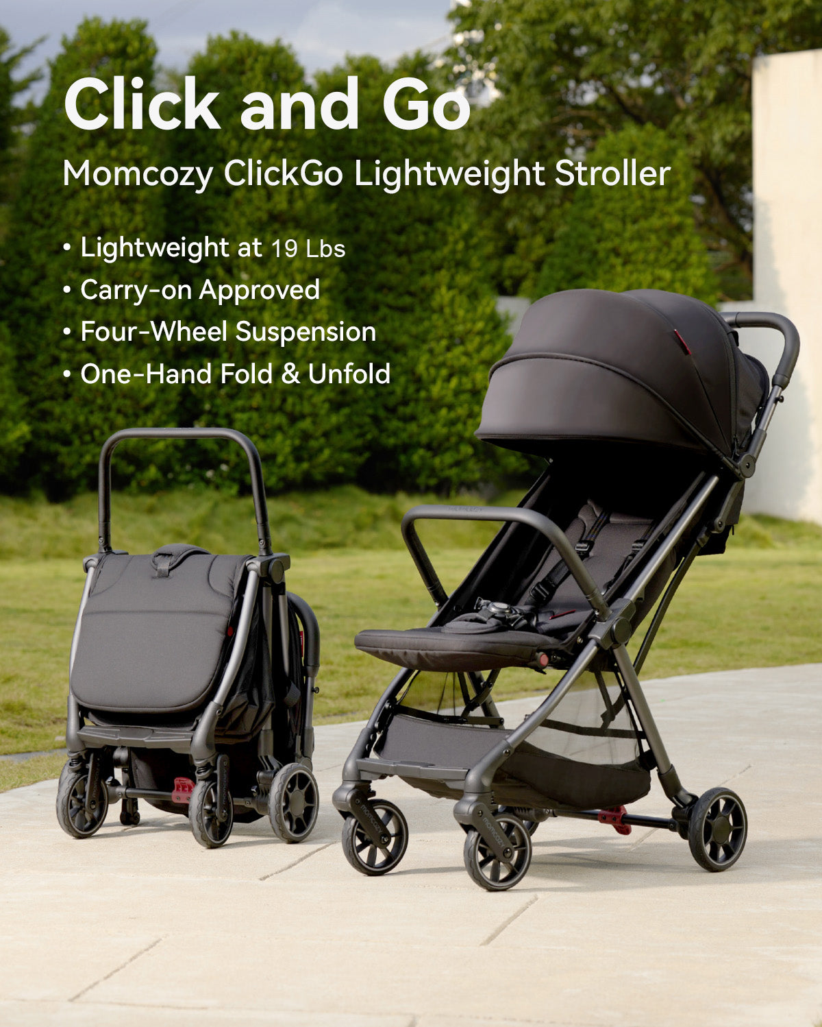Momcozy ClickGo Leichtgewichtiger Kinderwagen