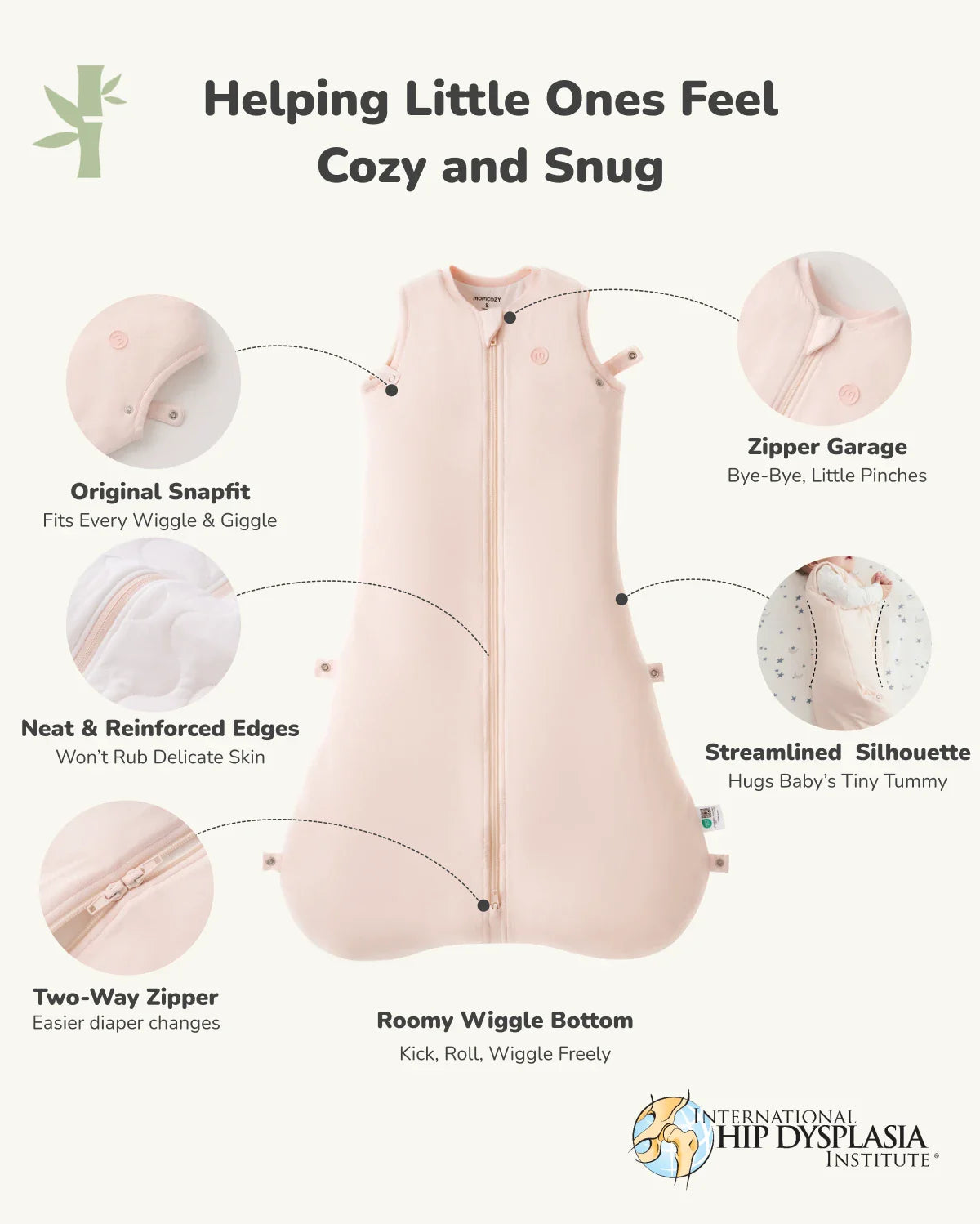 Momcozy Babyschlafsack 1,5 TOG