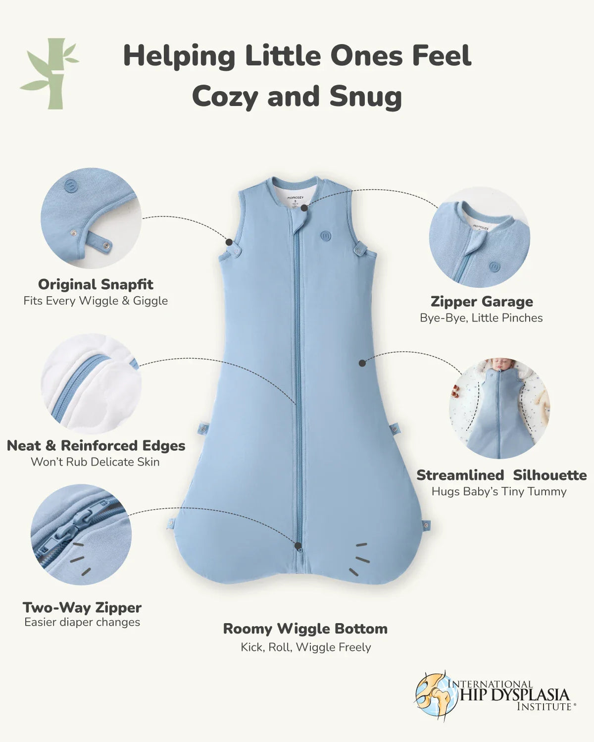 Momcozy Babyschlafsack 1,5 TOG