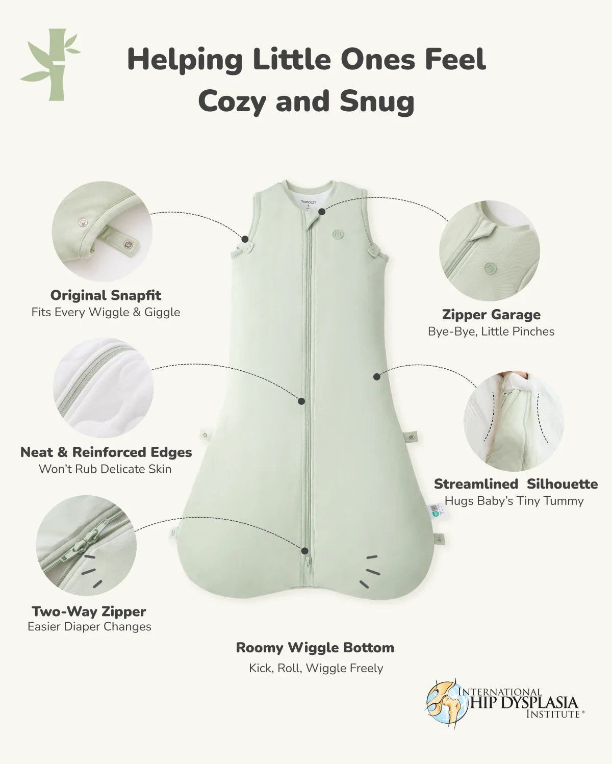 Momcozy Babyschlafsack 1,5 TOG