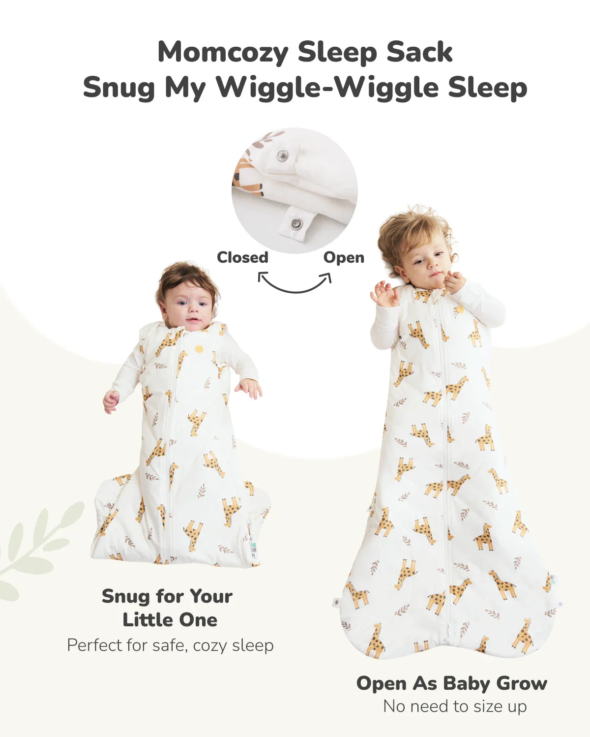 Momcozy Babyschlafsack 1,5 TOG