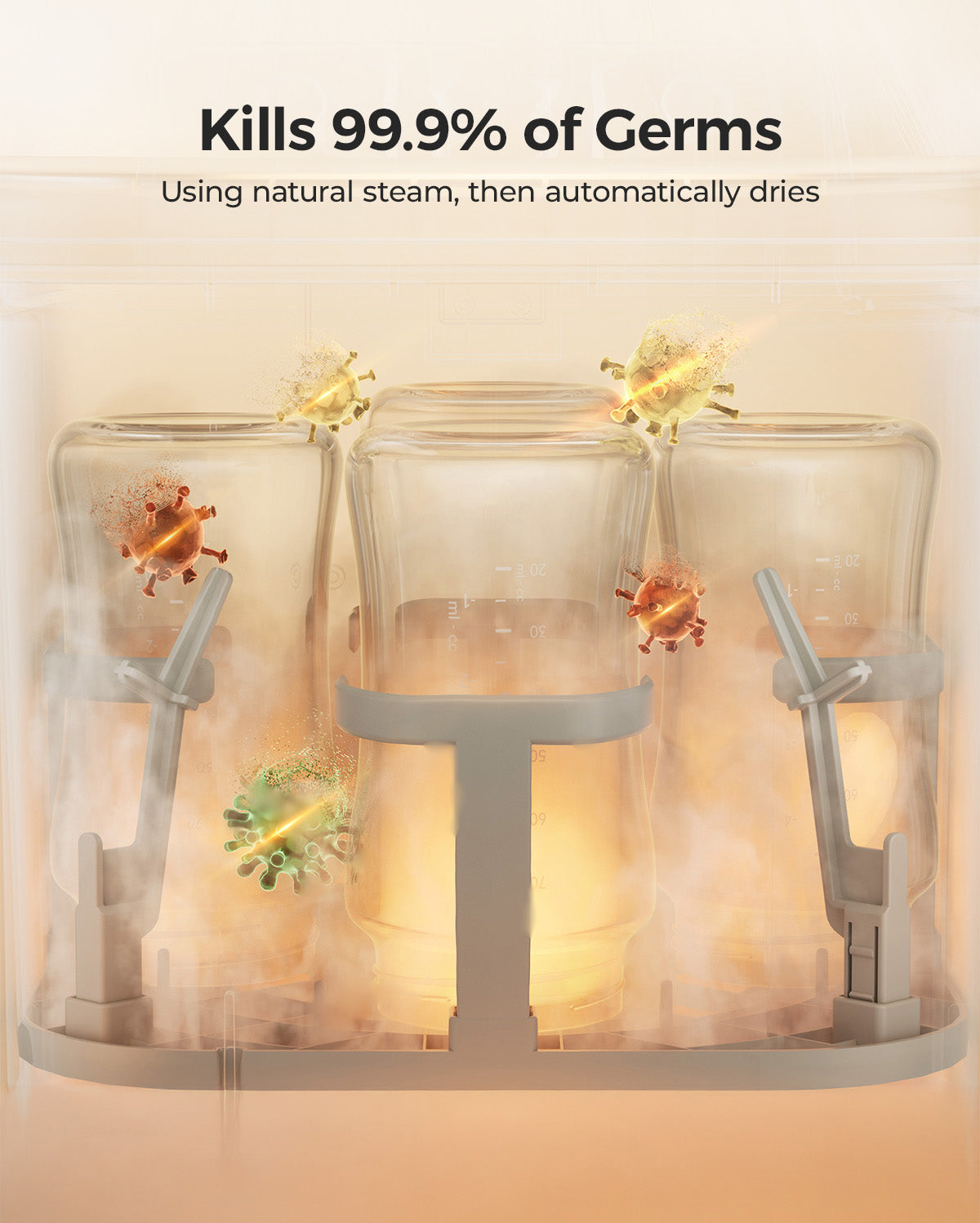 Pumpen & Reinigen Bundle: M9 freihändige Milchpumpe und KleanPal Pro Babyflaschenreiniger und Sterilisator