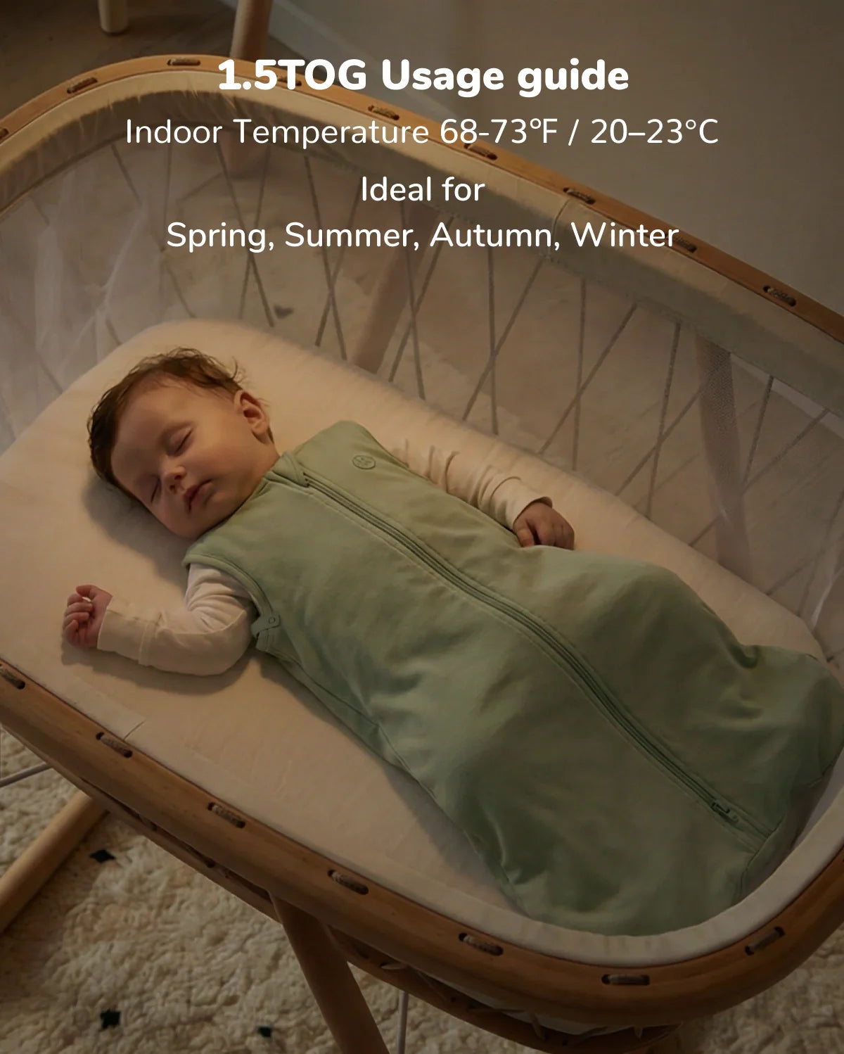 Momcozy Babyschlafsack 1,5 TOG