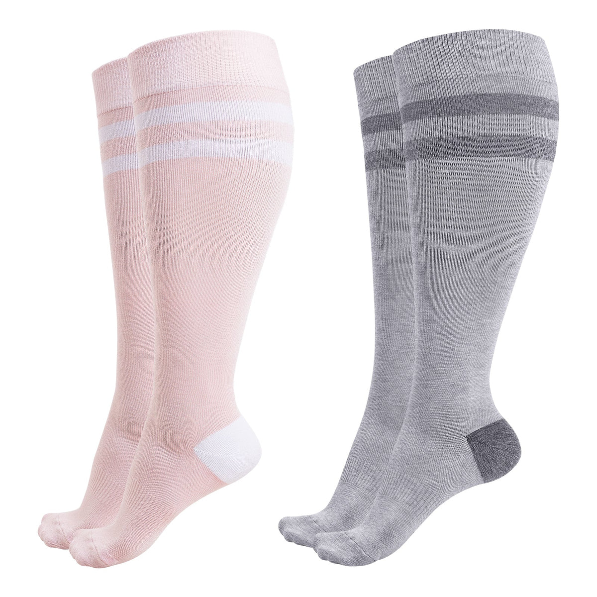 Momcozy Kompressionssocken für Schwangere, 2er Pack 15-20 mmHg