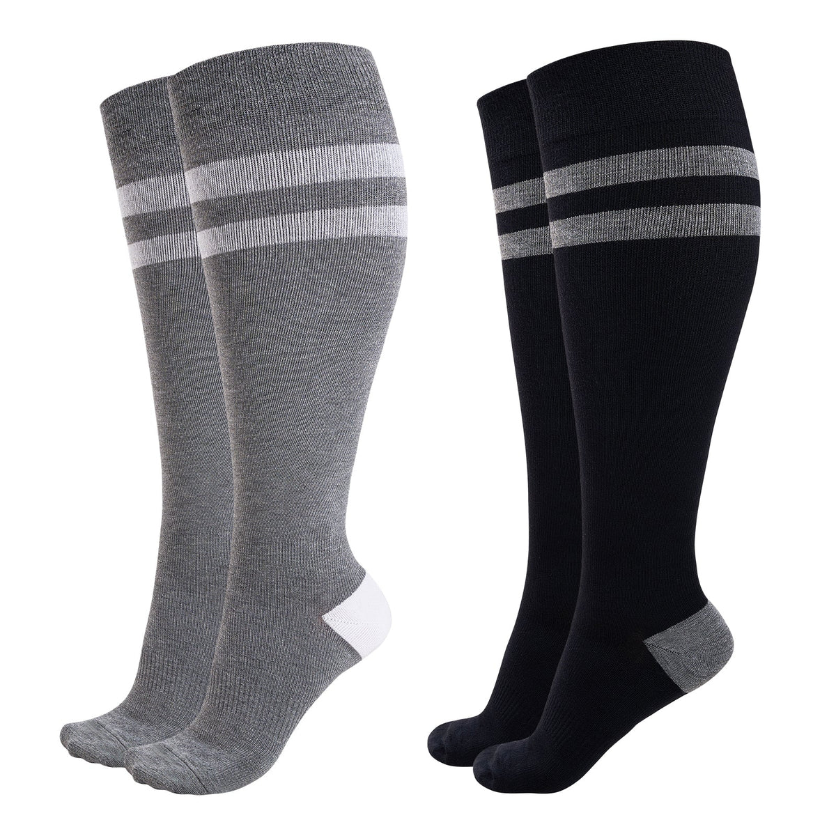 Momcozy Kompressionssocken für Schwangere, 2er Pack 15-20 mmHg