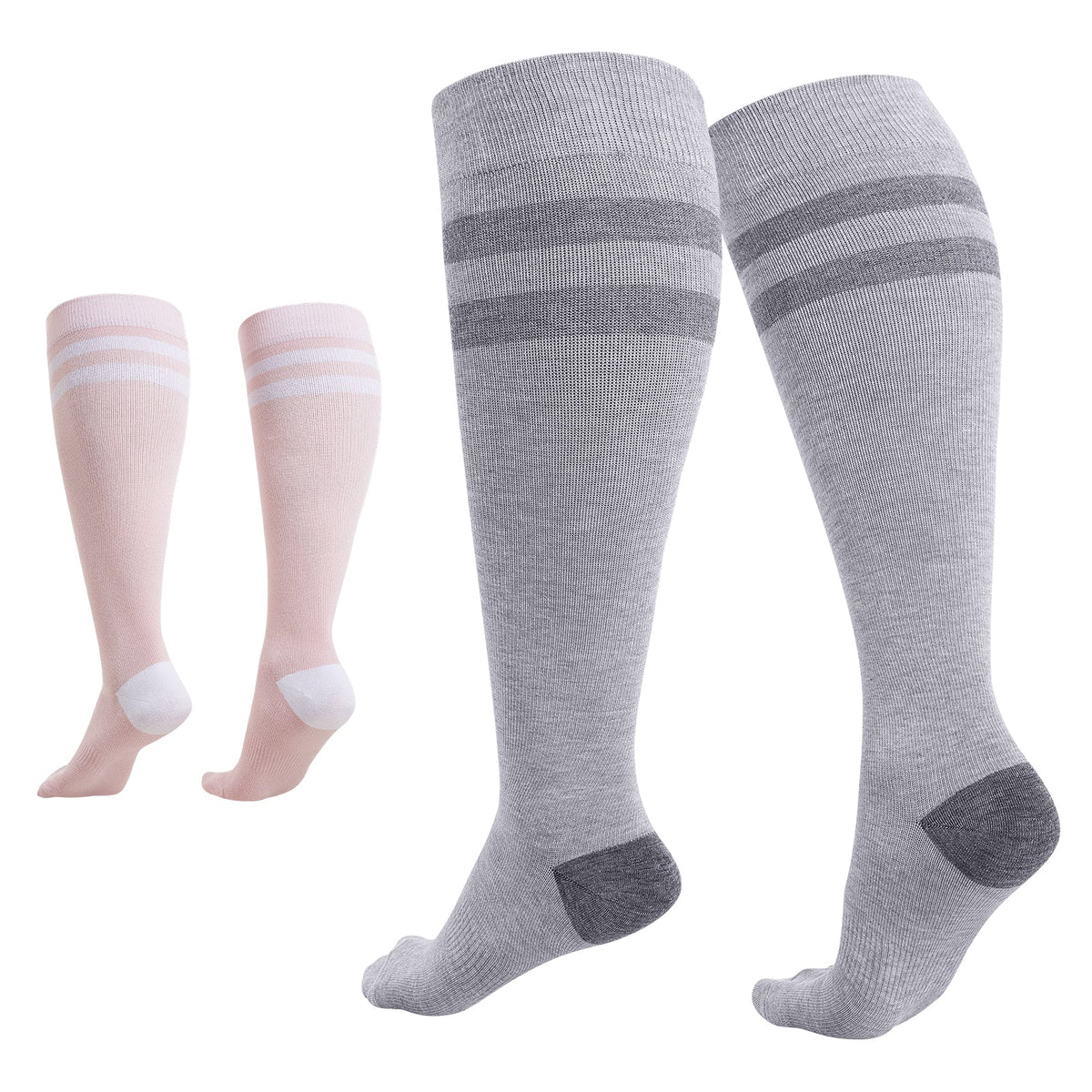 Momcozy Kompressionssocken für Schwangere, 2er Pack 15-20 mmHg