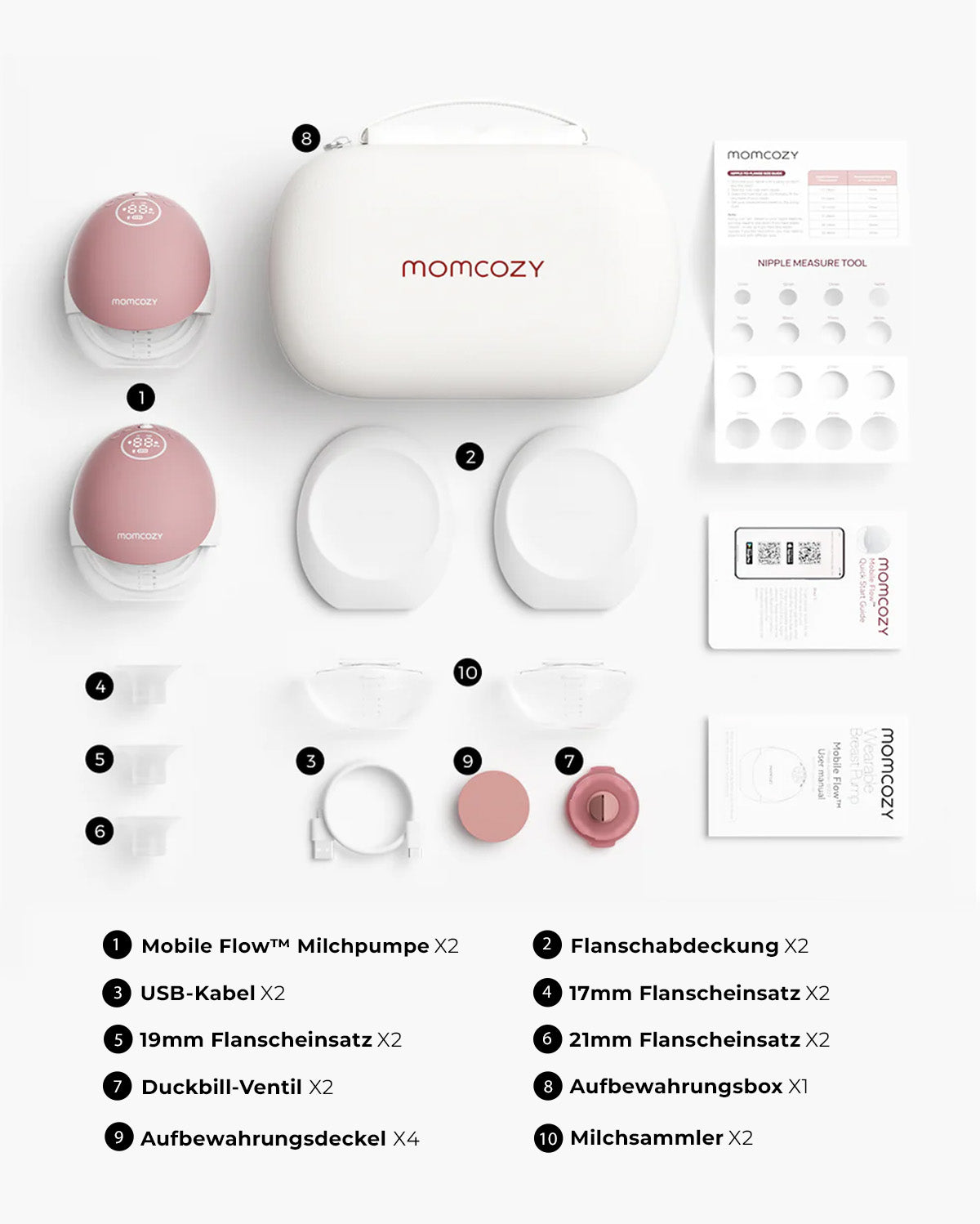 Momcozy Mobile Flow™ Freihändige Milchpumpe | M9
