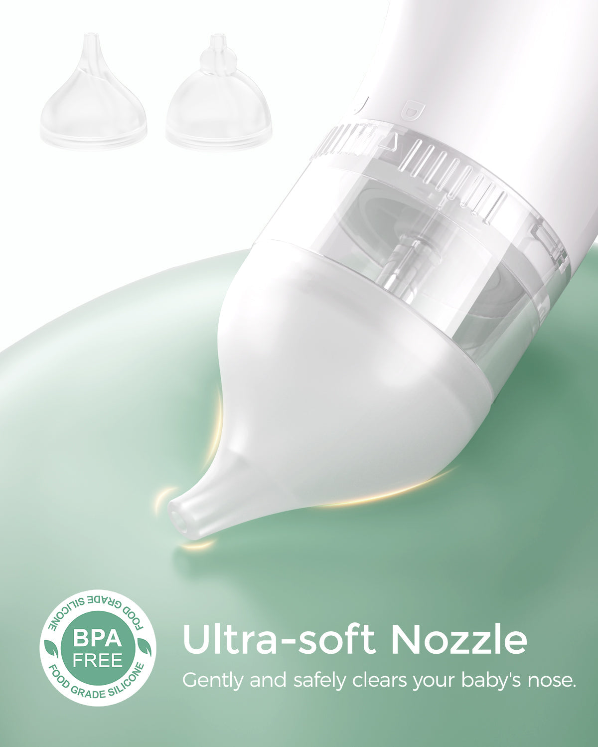 Momcozy BreezyClear™ 2-in-1 Elektrischer Nasensauger Ersatzköpfe
