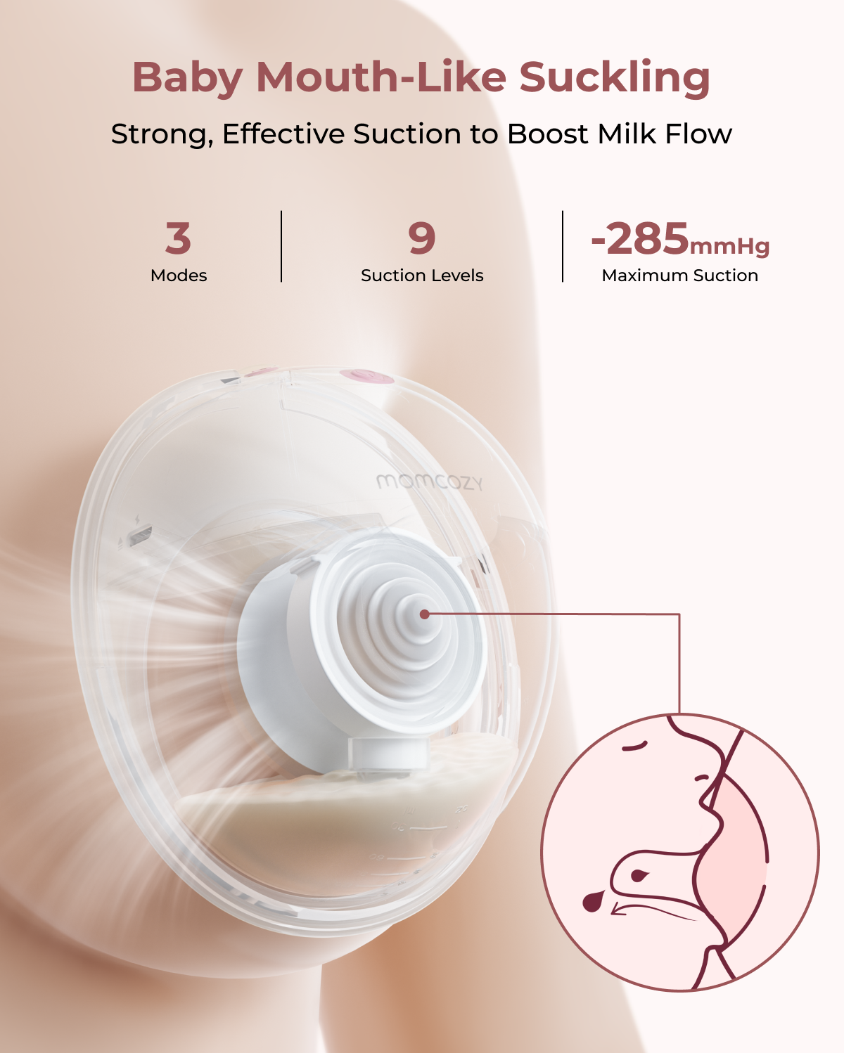 M5 Smart tragbare Milchpumpe + 120 Muttermilchbeutel
