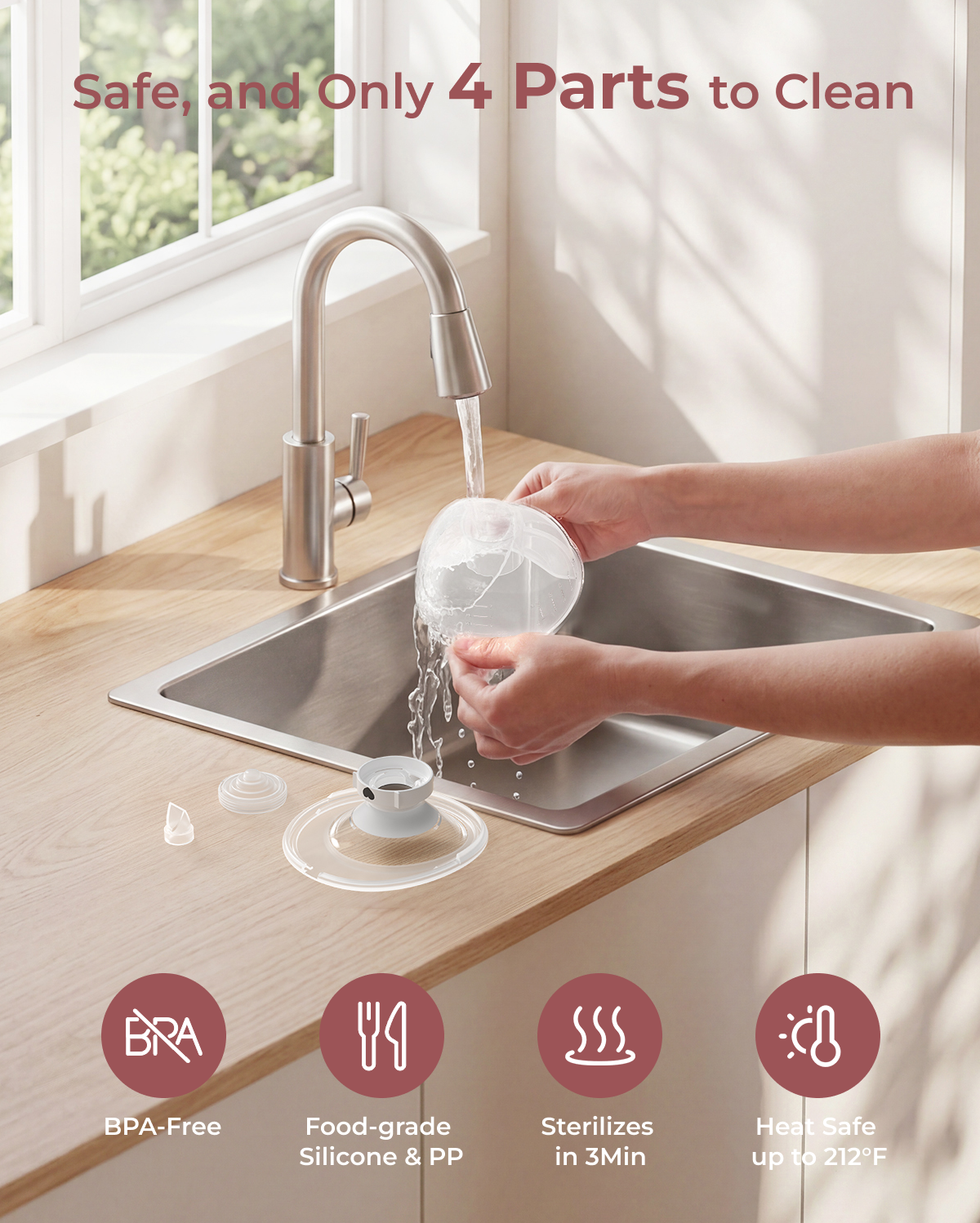 M5 Smart tragbare Milchpumpe & KleanPal Pro Flaschenreiniger und -sterilisator Bundle