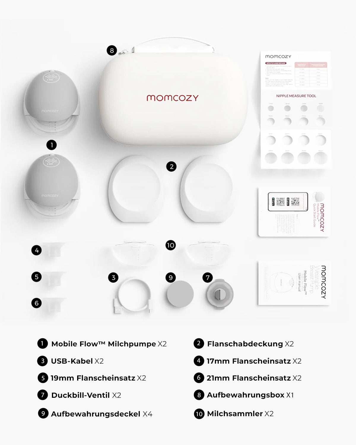 Momcozy Mobile Flow™ Freihändige Milchpumpe | M9