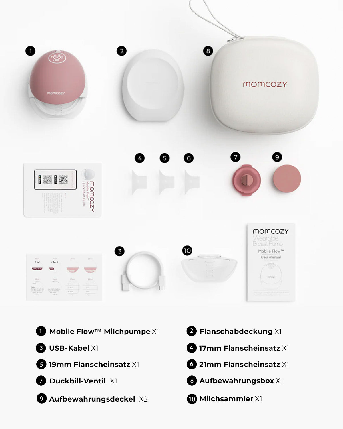 Momcozy Mobile Flow™ Freihändige Milchpumpe | M9