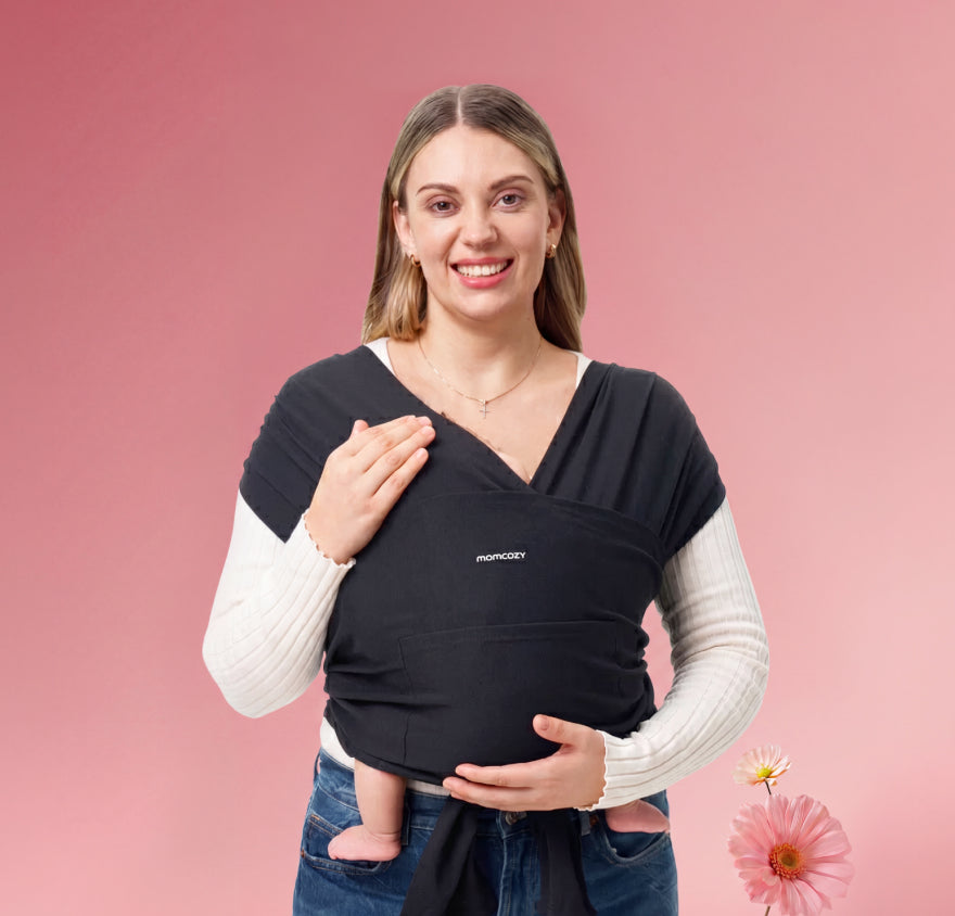 Einfach freihändig zu tragen - Babytragetuch