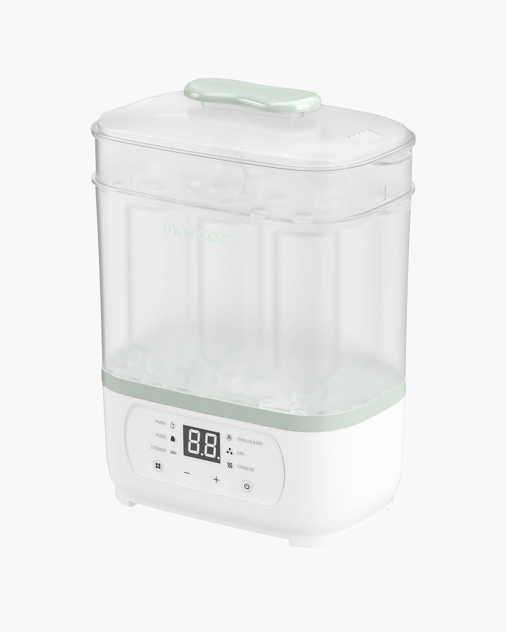 Momcozy 8-in-1 Dampfsterilisator für Babyflaschen mit LED-Display