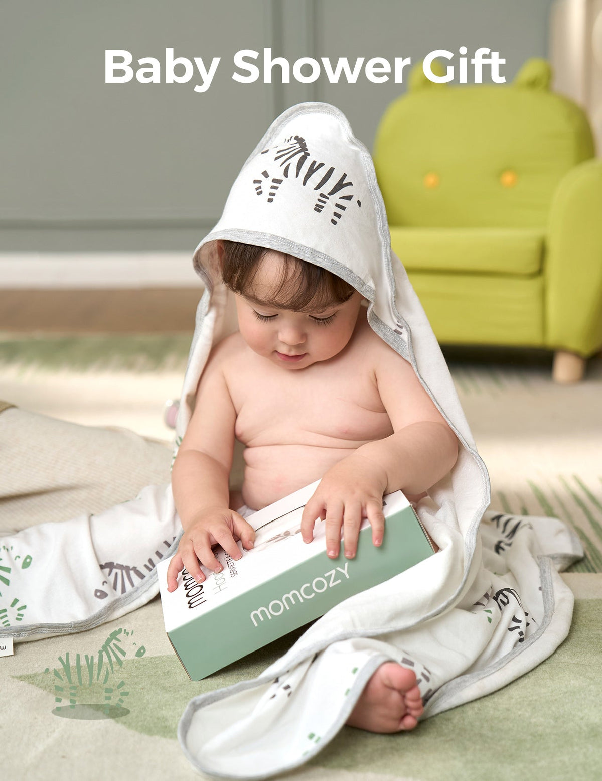 MOMCOZY BABY HOODED TELETEL FÜR NEUBORN DUUBE - 2 Zählung (Packung von 1)