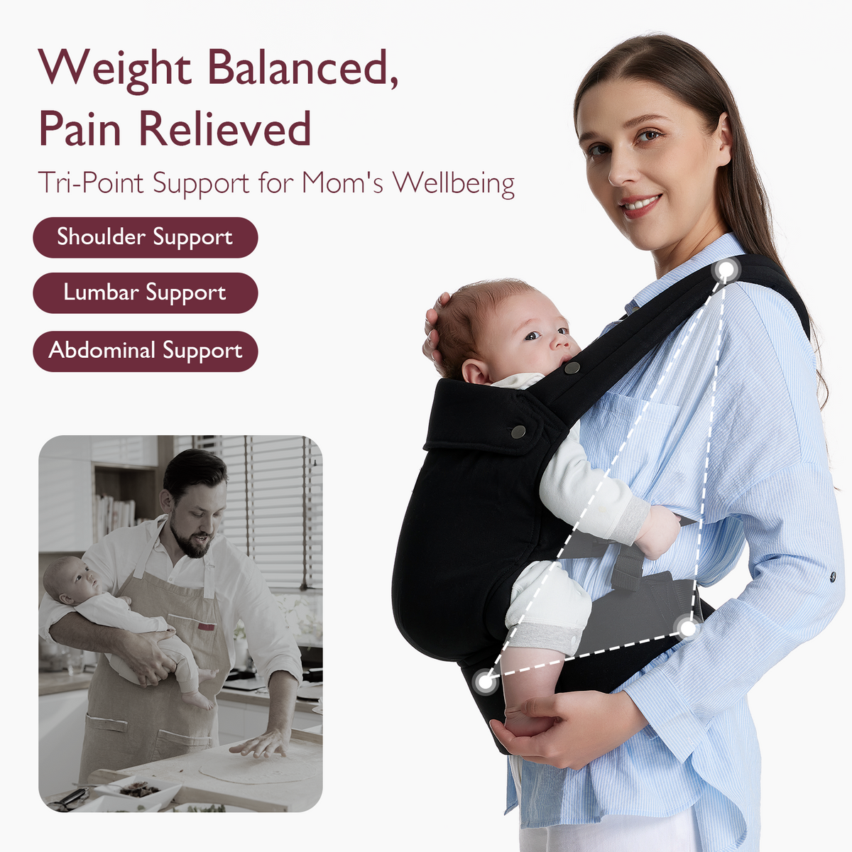 Momcozy PureHug Babytrage | Exklusives Angebot