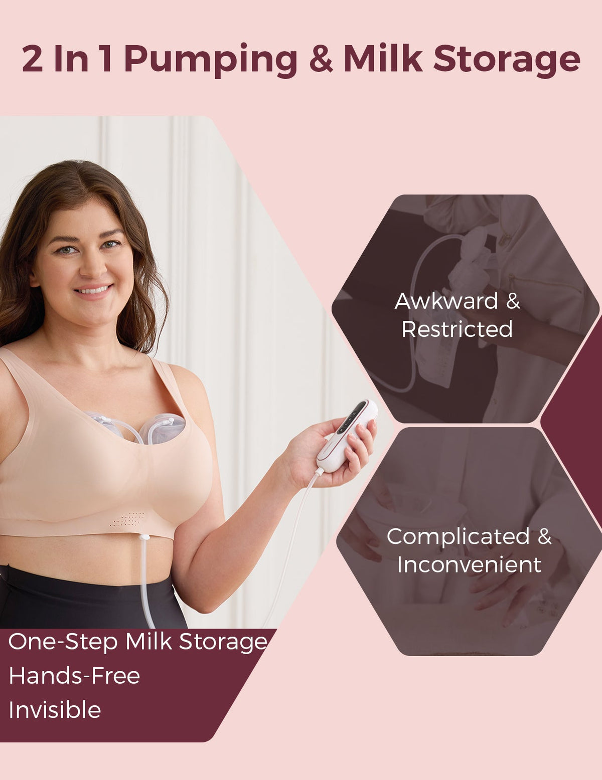 Momcozy Tragbare Milchsammelbecher - für Momcozy V1/V2 & die meisten elektrischen Milchpumpen