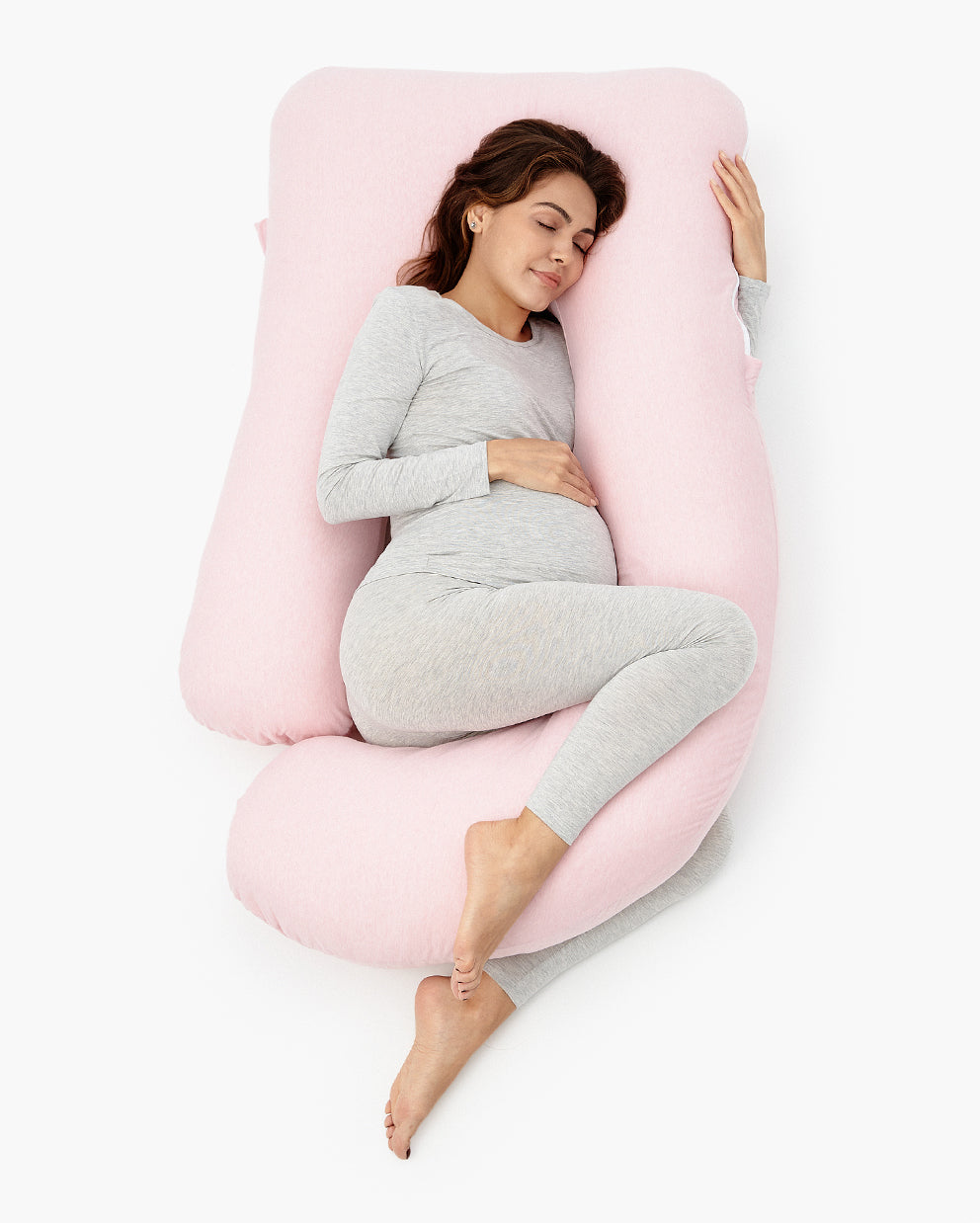 Huggable – U-förmiges Baumwoll-Schwangerschaftskissen