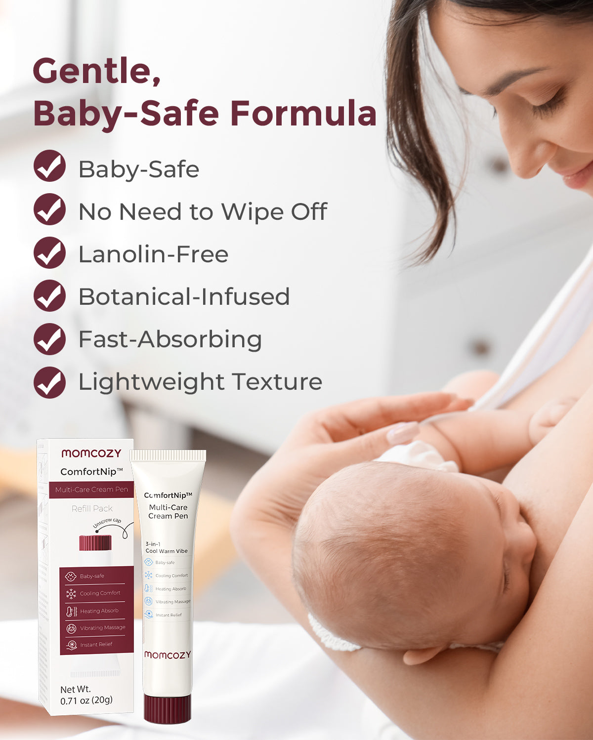 Momcozy ComfortNip™ Multi-Pflege für Brustwarzen