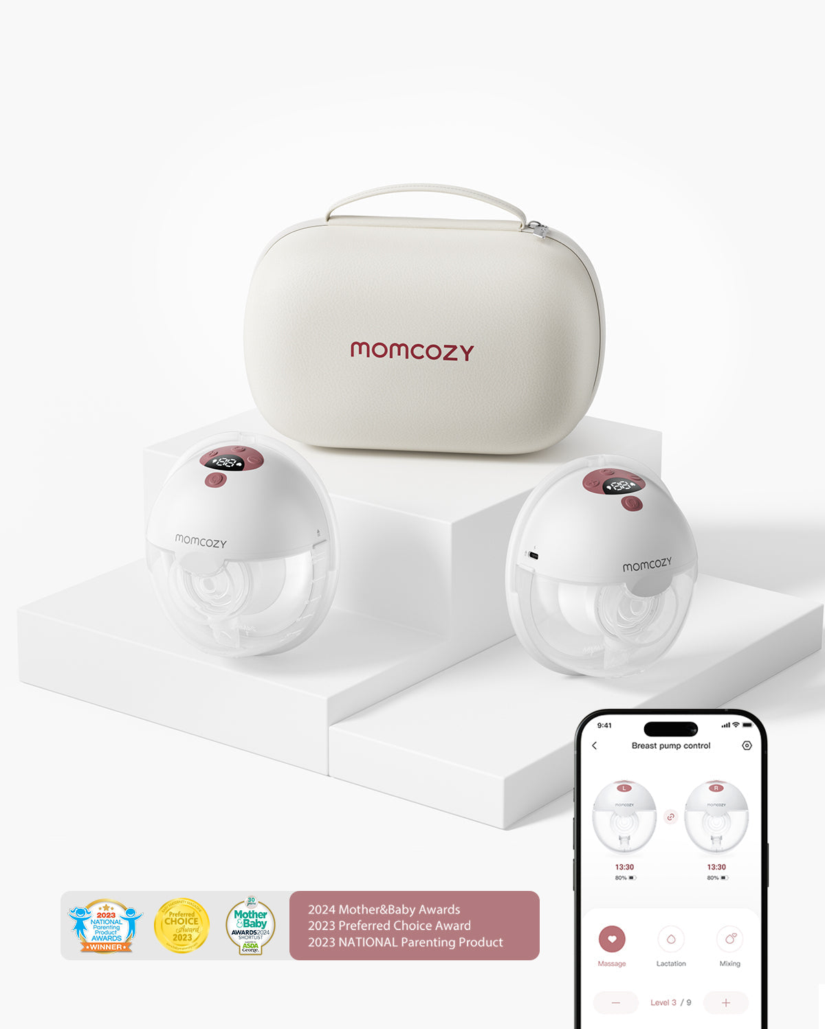 M5 Smart BH Bundle: Zwei M5 Smart kabellose, freihändige Milchpumpe und Omni BH(YN21)