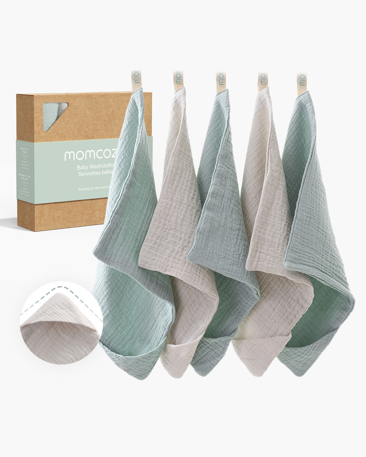 MOMCOZY CORALE VLEECE HOODED BADE TEIL