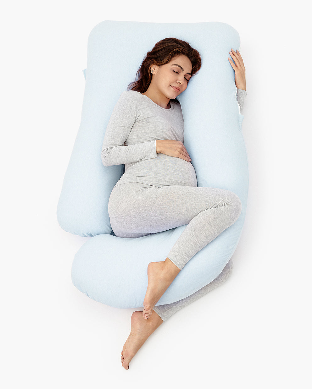 Huggable – U-förmiges Baumwoll-Schwangerschaftskissen