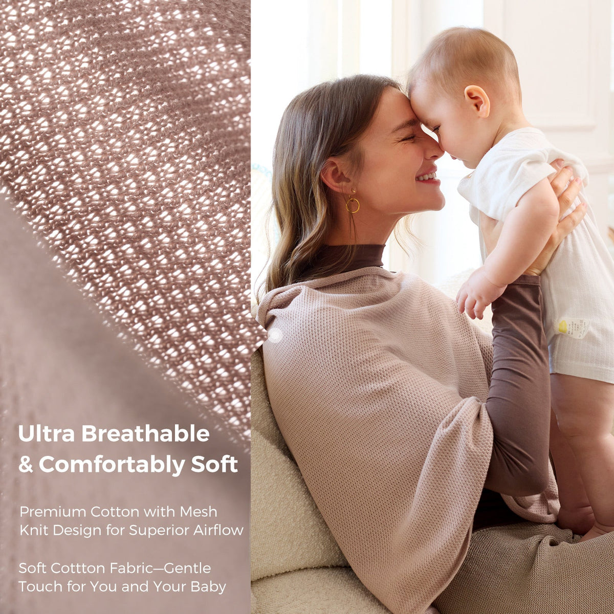 Momcozy Stilldecke – Weicher, atmungsaktiver und vielseitig verwendbarer Poncho