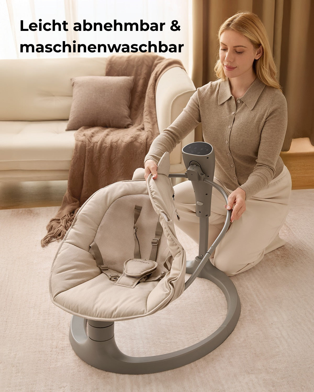 Momcozy 2-in-1 elektrische Babyschaukel