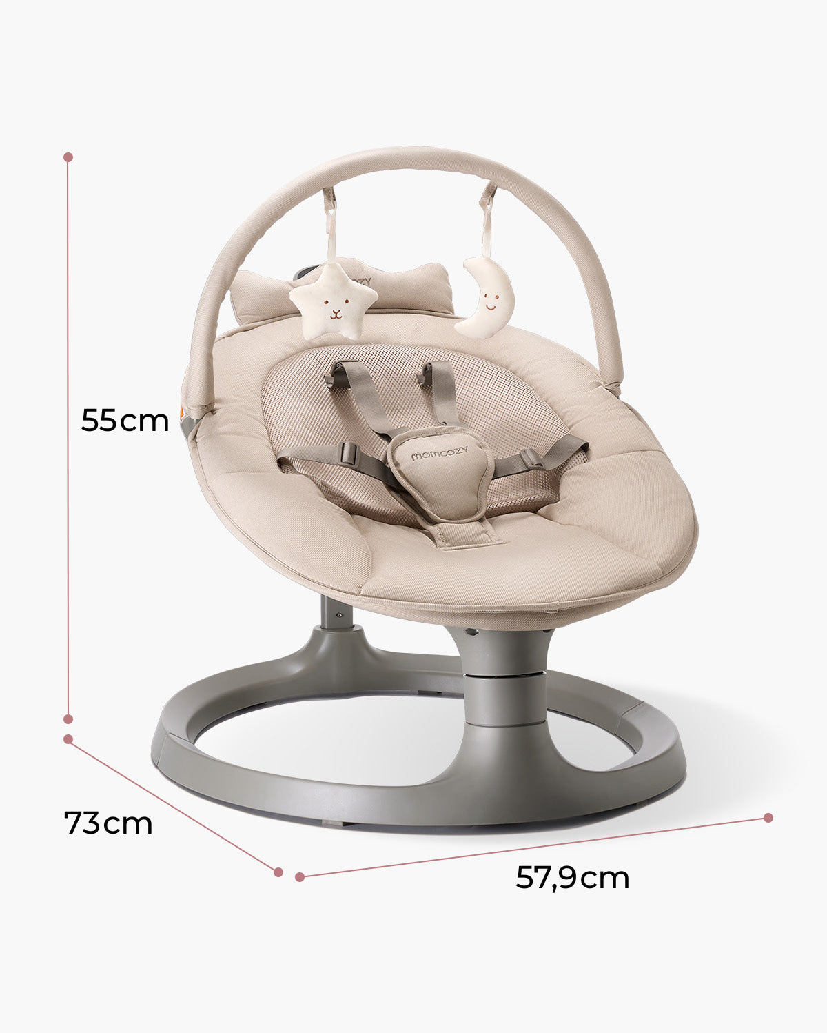 Momcozy 2-in-1 elektrische Babyschaukel