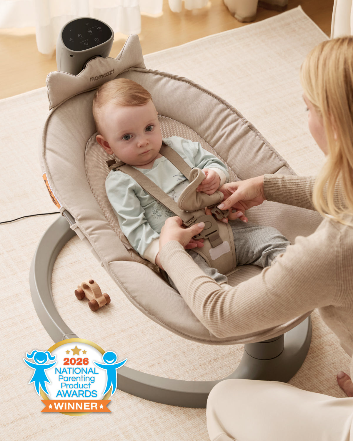 Momcozy 2-in-1 elektrische Babyschaukel