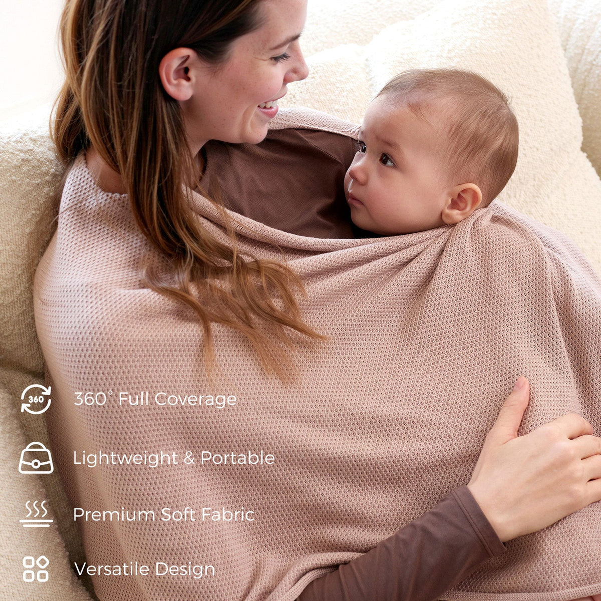 Momcozy Stilldecke – Weicher, atmungsaktiver und vielseitig verwendbarer Poncho
