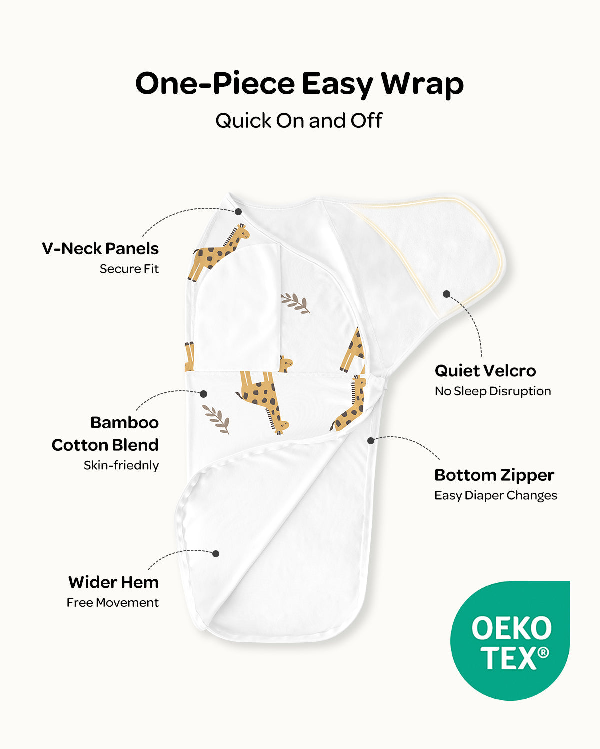 Momcozy Easy-Pucktuch für Babys von 0–3 Monaten
