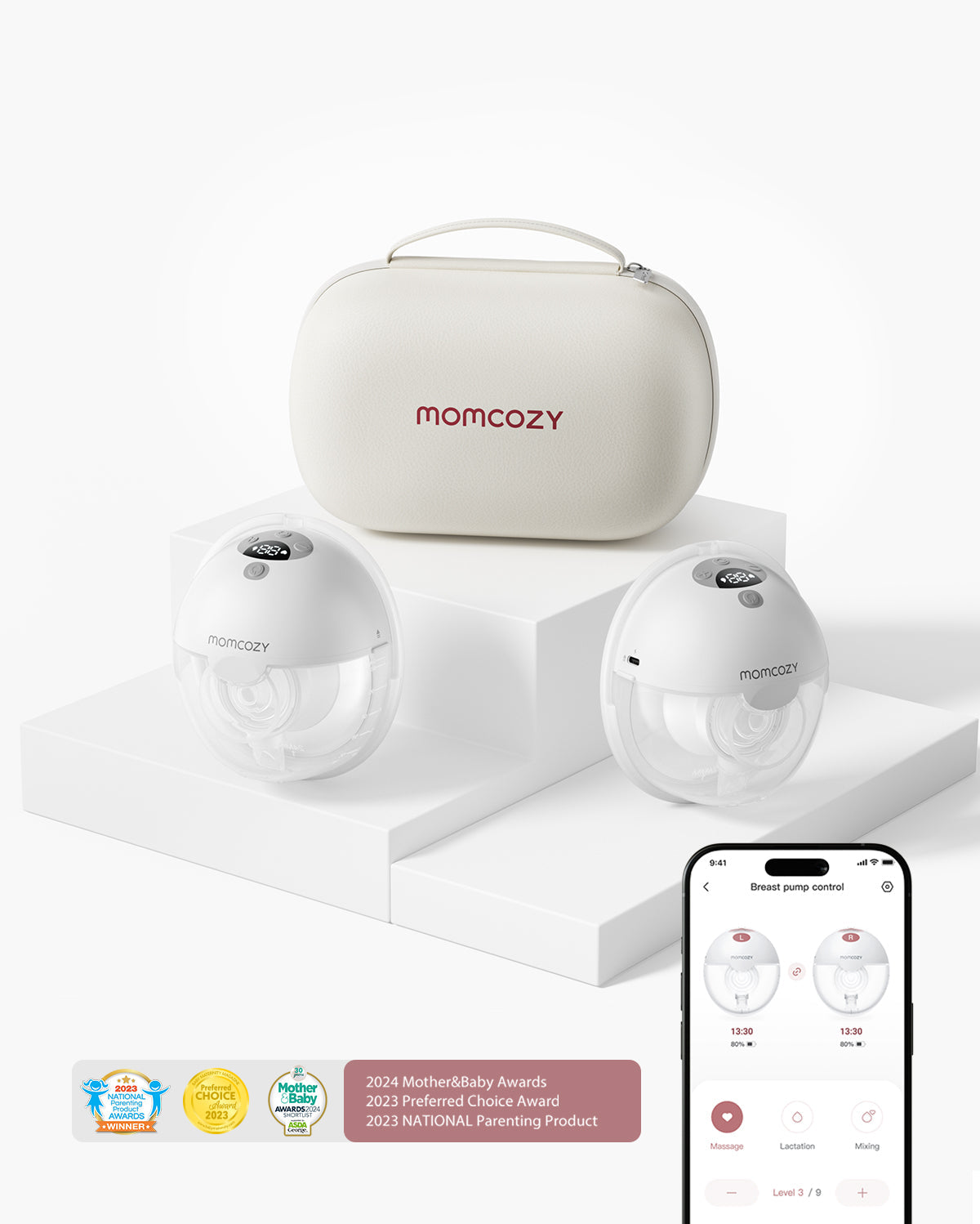 M5 Smart BH Bundle: Zwei M5 Smart kabellose, freihändige Milchpumpe und Omni BH(YN21)