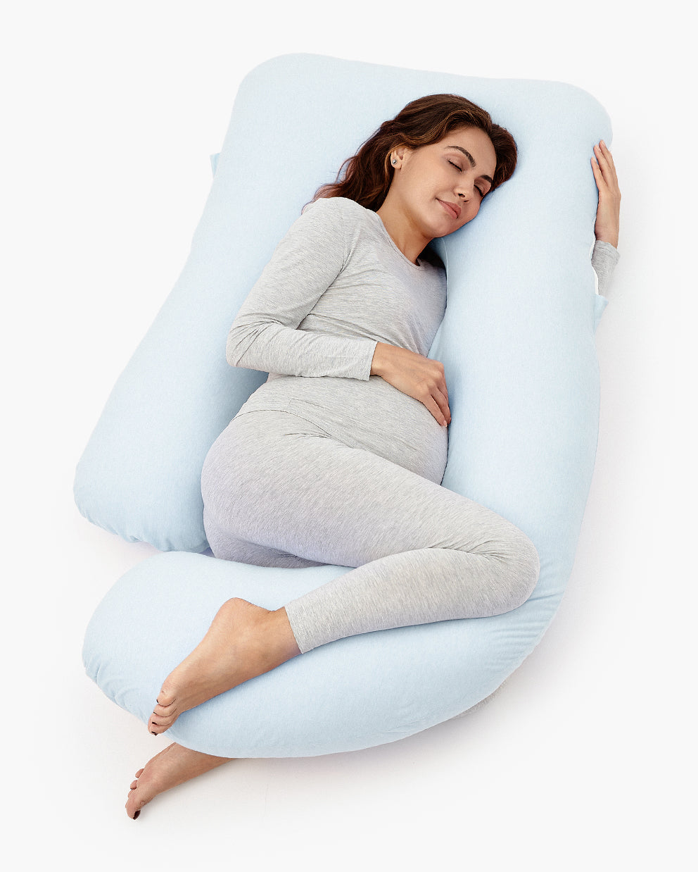 Huggable – U-förmiges Baumwoll-Schwangerschaftskissen
