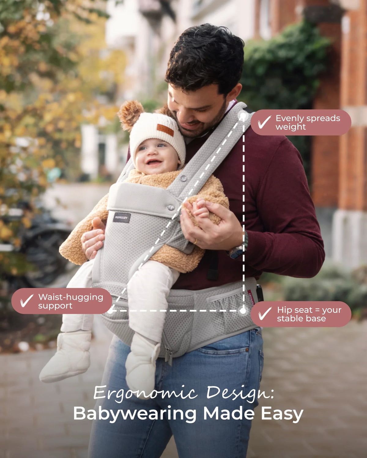 Momcozy Move2Fit Hüftsitztrage