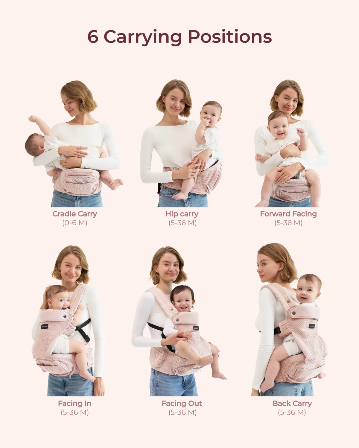 Momcozy Move2Fit Hüftsitztrage