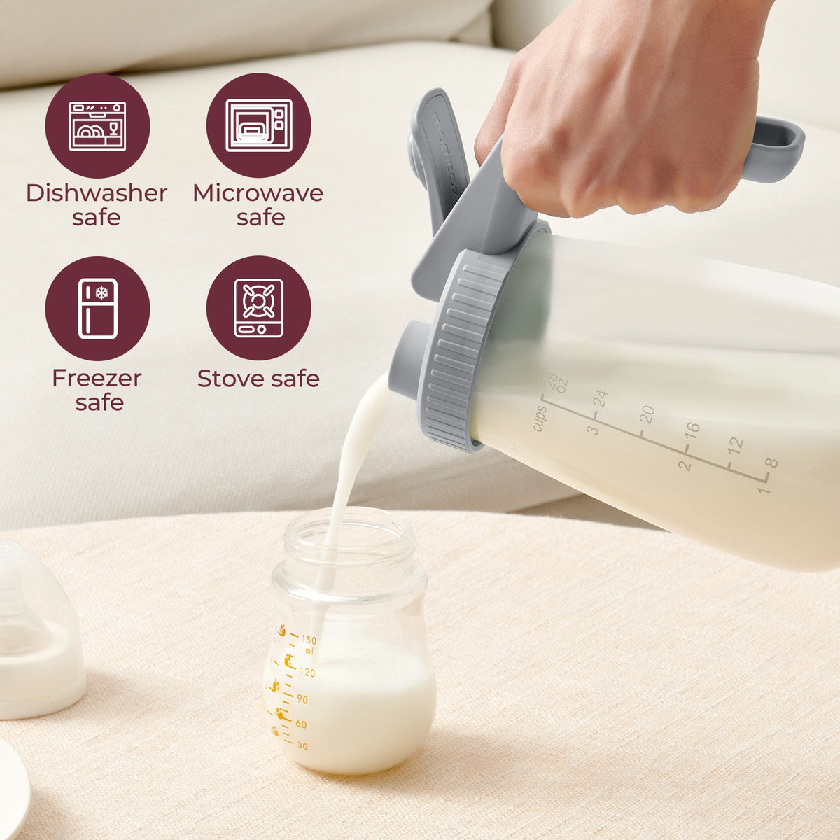 Momcozy Muttermilch-Aufbewahrungsbehälter
