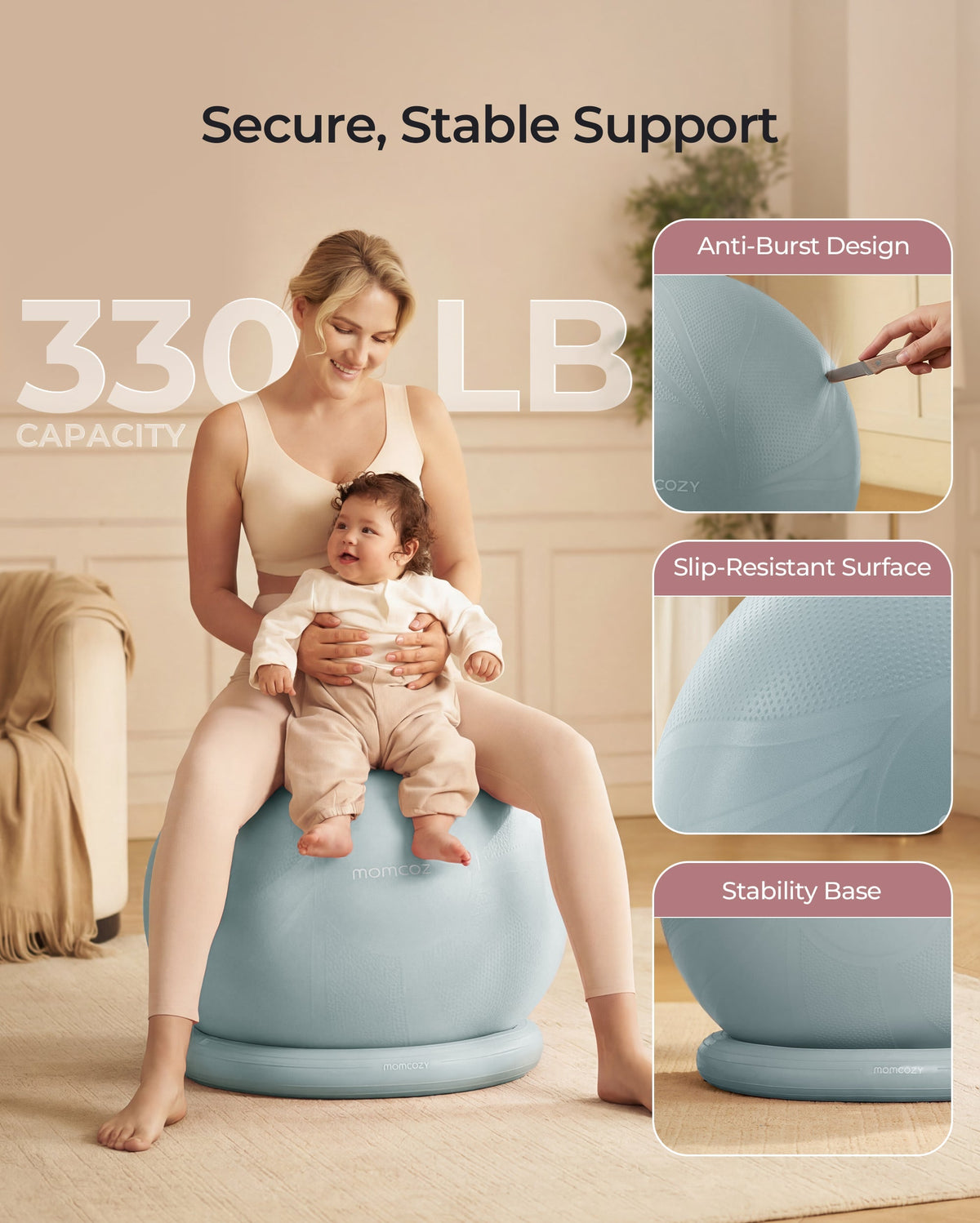 BirthEase Pregnancy Ball  Set— Birthing Ball