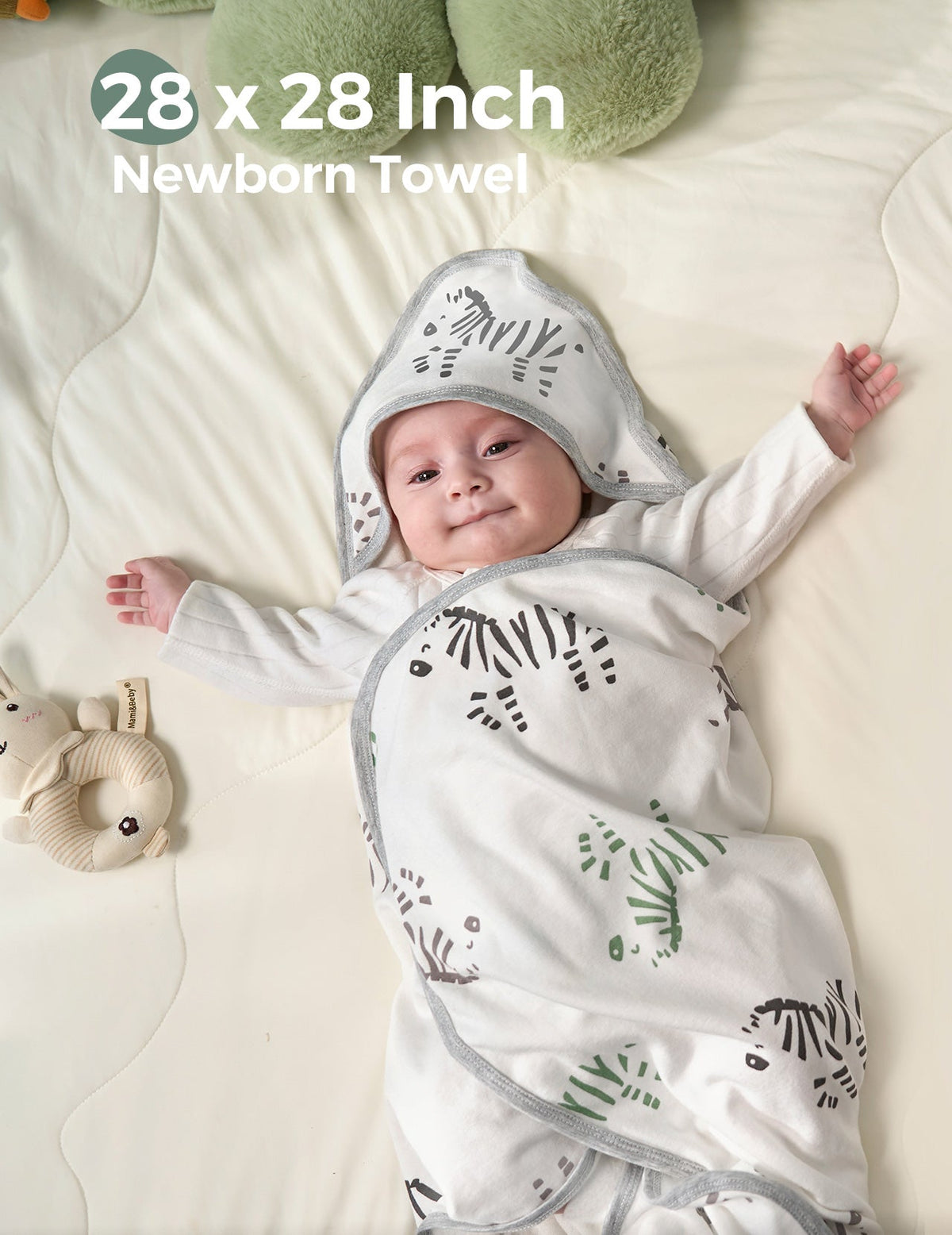 MOMCOZY BABY HOODED TELETEL FÜR NEUBORN DUUBE - 2 Zählung (Packung von 1)