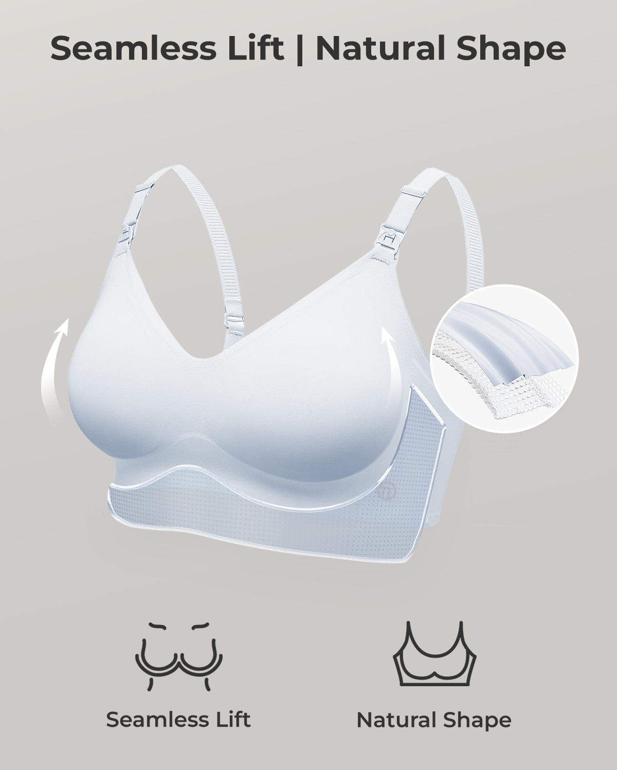 CozyAura – Ultraweicher, nahtloser Still-BH – YN21