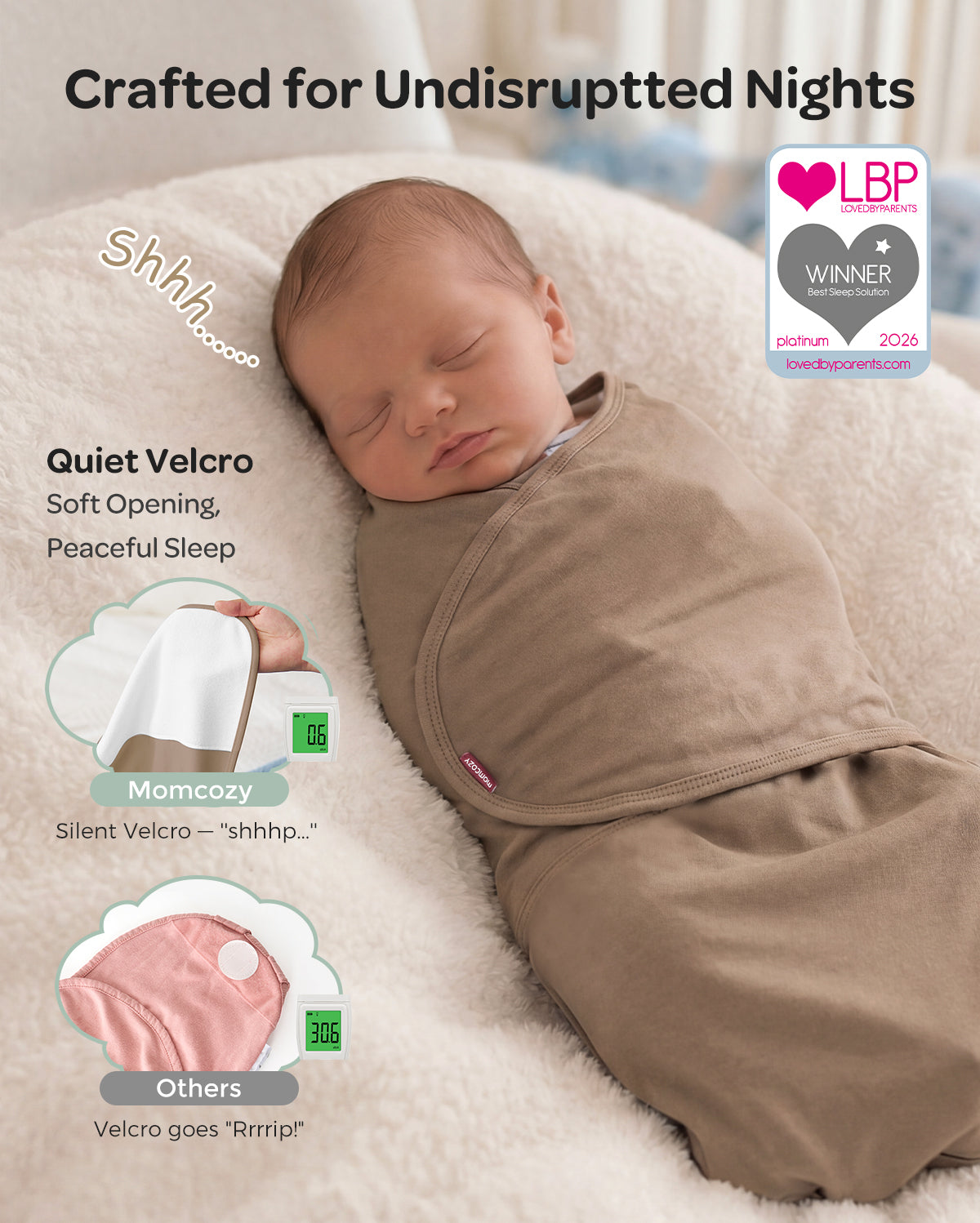 Momcozy Easy-Pucktuch für Babys von 0–3 Monaten