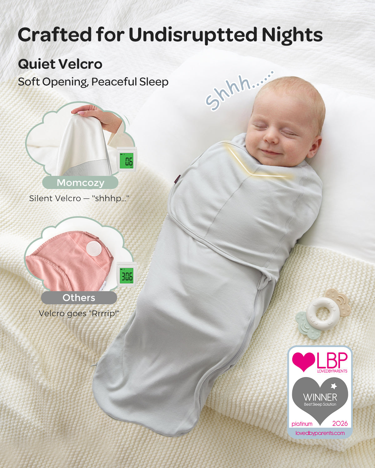 Momcozy Easy-Pucktuch für Babys von 0–3 Monaten