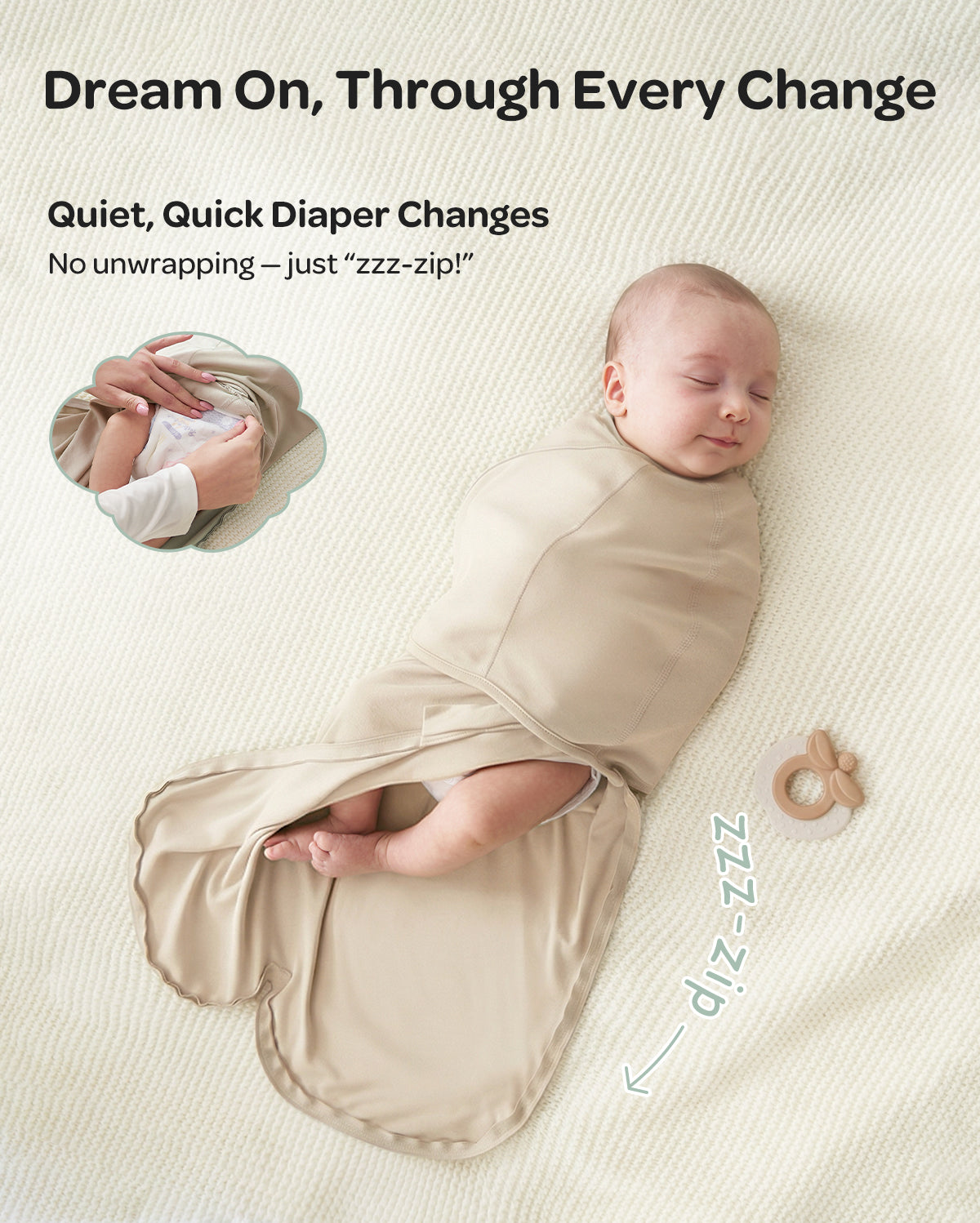 Momcozy Easy-Pucktuch für Babys von 0–3 Monaten