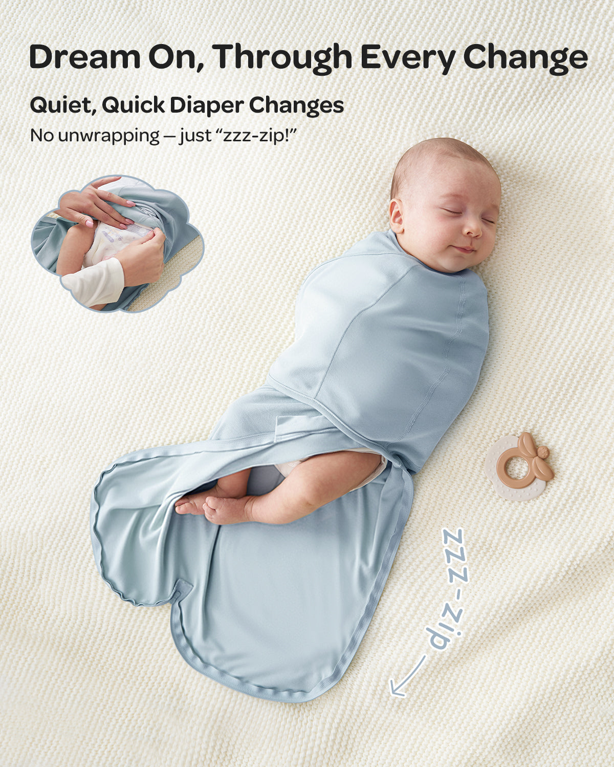 Momcozy Easy-Pucktuch für Babys von 0–3 Monaten