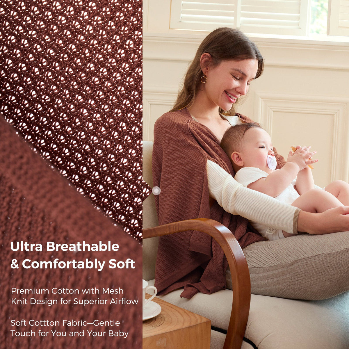 Momcozy Stilldecke – Weicher, atmungsaktiver und vielseitig verwendbarer Poncho