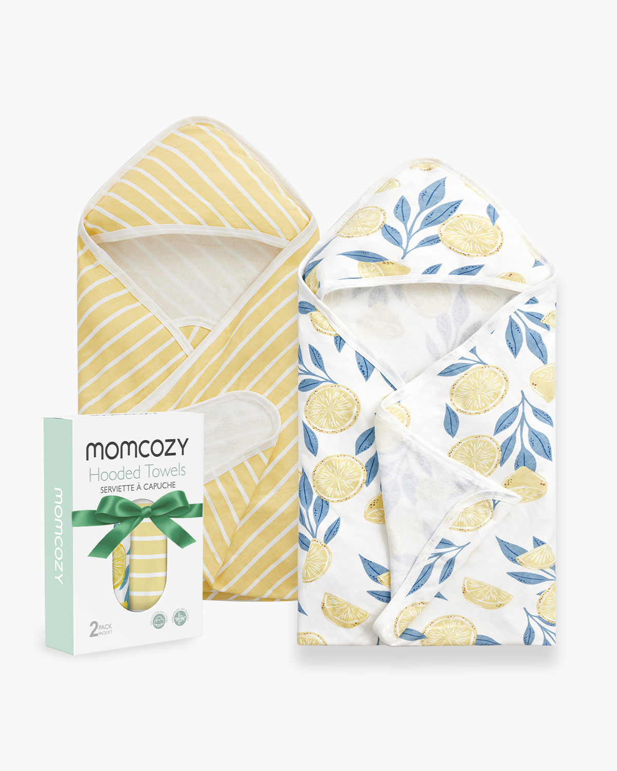 MOMCOZY BABY HOODED TELETEL FÜR NEUBORN DUUBE - 2 Zählung (Packung von 1)