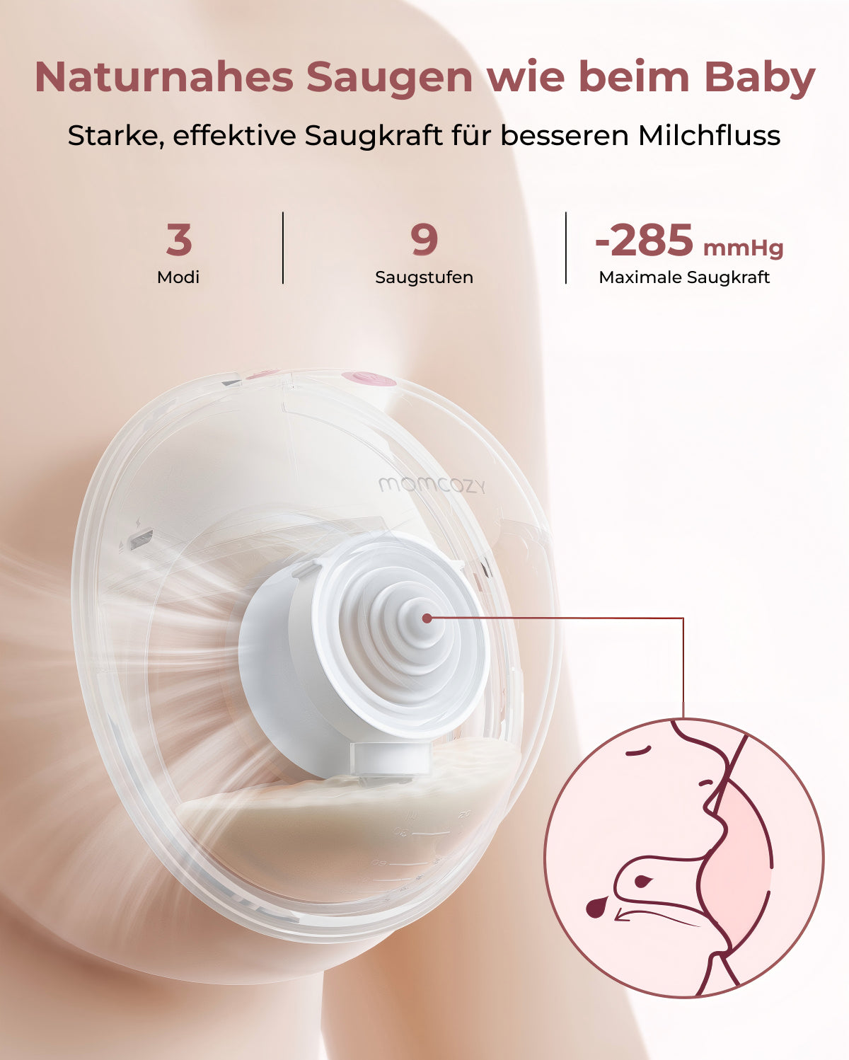 M5 Smart Tragbare Milchpumpe – Mit App-Steuerung aufgerüstet