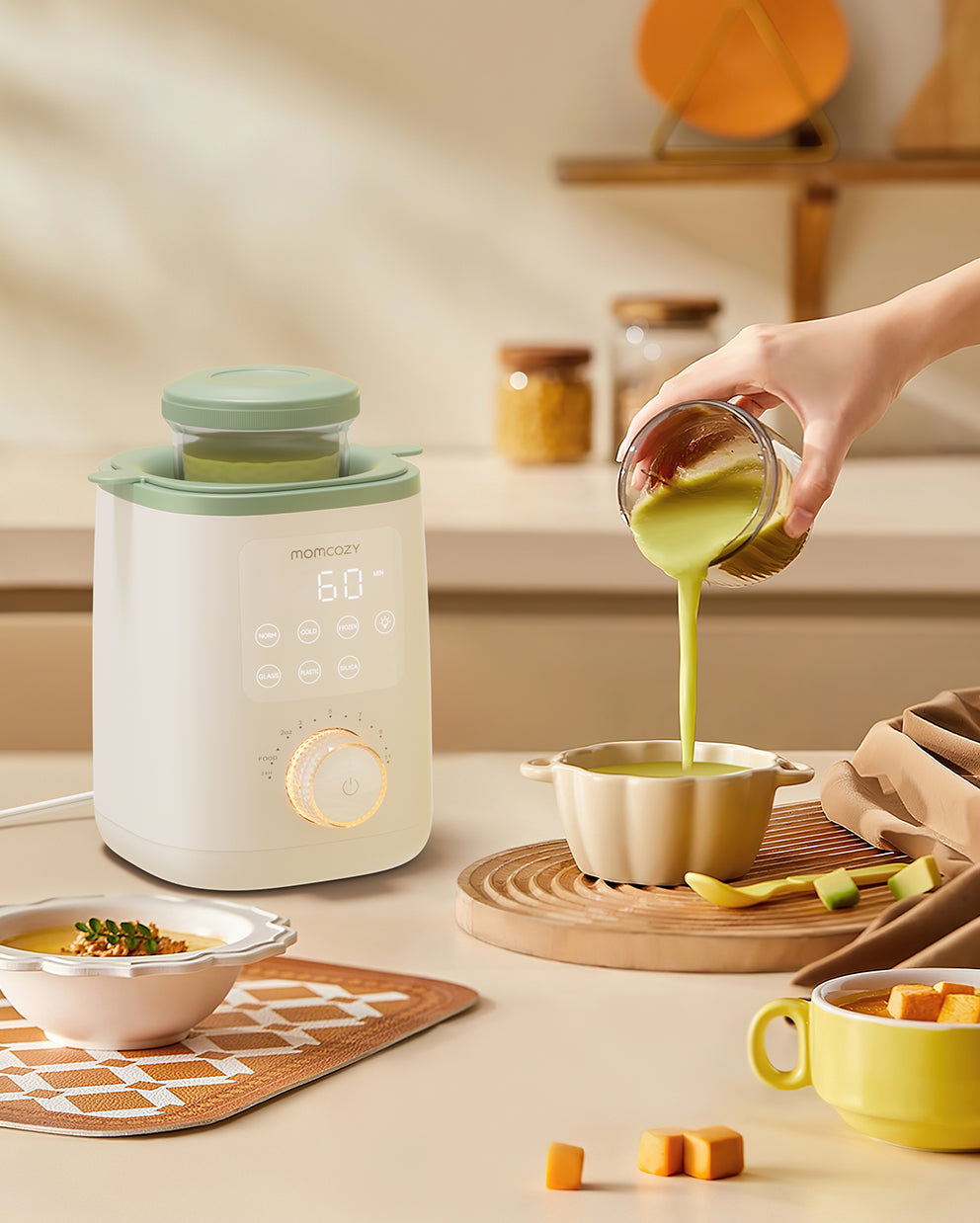 Nutri Smart Babyflaschenwärmer und Muttermilch-Aufbewahrungsbeutel