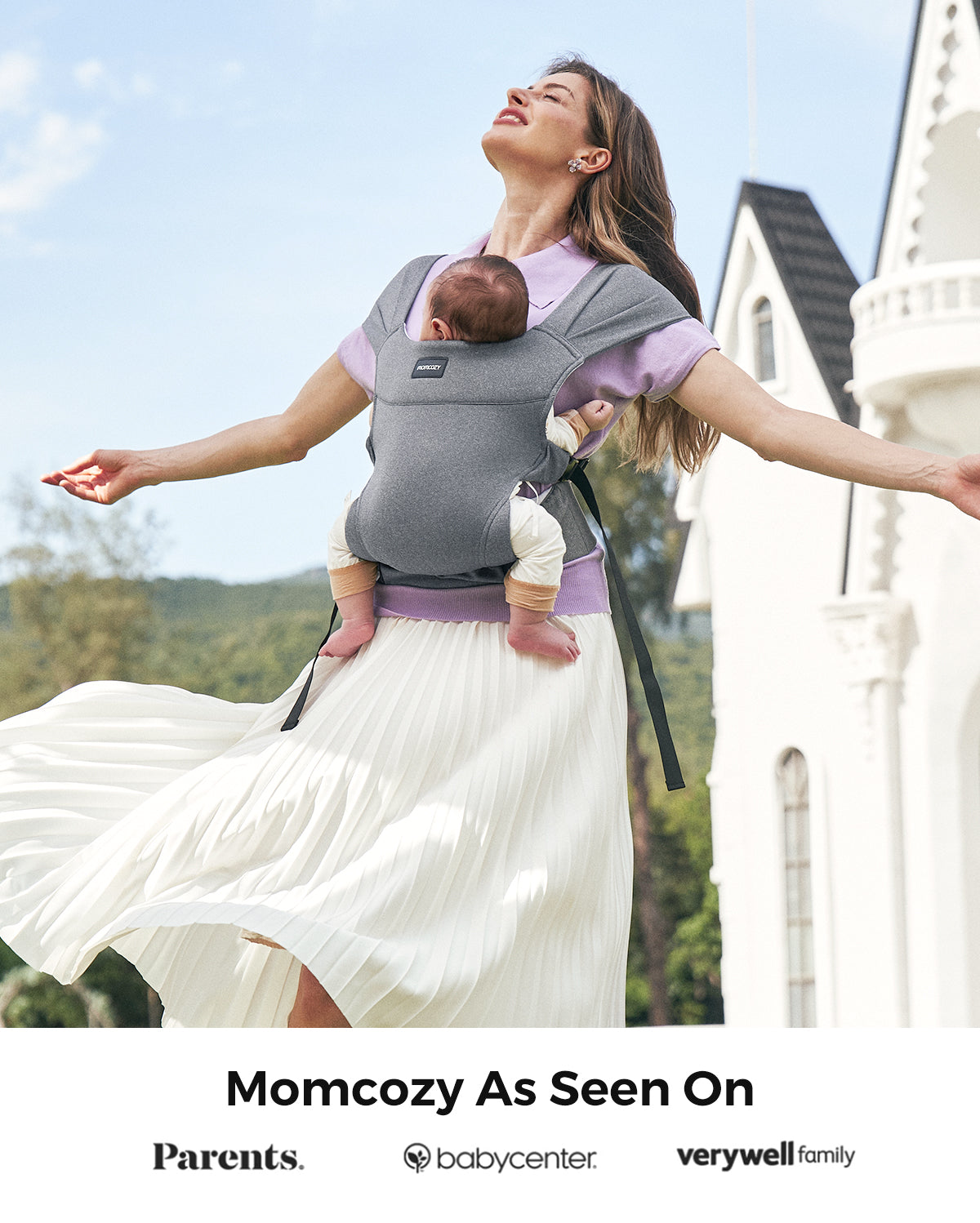 Momcozy Tragbare Babytrage – Leicht & Faltbar